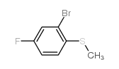 2-溴-4-氟硫代苯甲醚结构式
