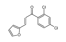 1-(2,4-dichlorophenyl)-3-(furan-2-yl)prop-2-en-1-one结构式