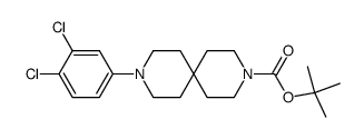 9-(3,4-dichloro-phenyl)-3,9-diaza-spiro[5.5]undecane-3-carboxylic acid tert-butyl ester Structure