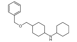 N-cyclohexyl-4-(phenylmethoxymethyl)cyclohexan-1-amine Structure