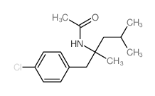 N-[1-(4-chlorophenyl)-2,4-dimethyl-pentan-2-yl]acetamide结构式