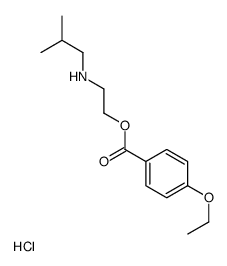 2-(4-ethoxybenzoyl)oxyethyl-(2-methylpropyl)azanium,chloride Structure