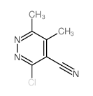 3-氯-5,6-二甲基哒嗪-4-腈结构式
