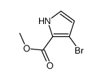 3-溴吡咯-2-甲酸甲酯结构式