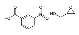 3-nitrobenzoic acid,oxiran-2-ylmethanol Structure