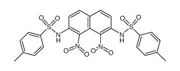 1.8-Dinitro-2.7-bis-(toluol-p-sulfonylamino)-naphthalin Structure