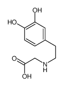 2-[2-(3,4-dihydroxyphenyl)ethylamino]acetic acid Structure