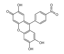 2,6,7-trihydroxy-9-(4-nitrophenyl)xanthen-3-one结构式
