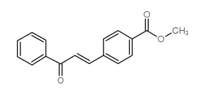 甲基4-(3-羰基-3-苯基-1-丙烯基)苯甲酸结构式
