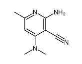 2-amino-3-cyano-4-dimethylamino-6-methylpyridine Structure