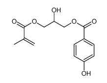 [2-hydroxy-3-(2-methylprop-2-enoyloxy)propyl] 4-hydroxybenzoate结构式