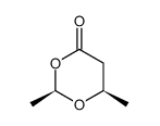 (2R,6R)-2,6-dimethyl-1,3-dioxan-4-on结构式