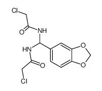α,α-Bis-chloracetamino-3,4-methylendioxy-toluol结构式