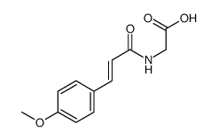 2-[3-(4-methoxyphenyl)prop-2-enoylamino]acetic acid结构式