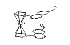 1,1'-bis(6-formyl-1-naphthyl)ferrocene Structure