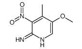 2-氨基-5-甲氧基-3-硝基-4-甲基吡啶结构式
