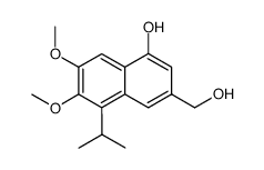 3-(hydroxymethyl)-5-isopropyl-6,7-dimethoxy-1-naphthol结构式