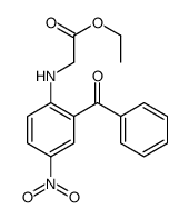 ethyl 2-(2-benzoyl-4-nitroanilino)acetate结构式