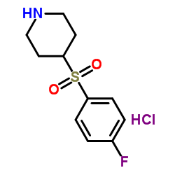 4-(4-Fluoro-benzenesulfonyl)-piperidine hydrochloride Structure