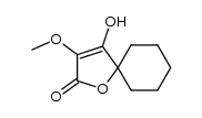 4-hydroxy-3-methoxy-1-oxaspiro[4.5]dec-3-en-2-one结构式