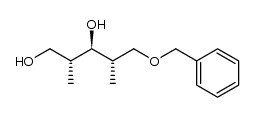 (2R,3R,4R)-5-(benzyloxy)-2,4-dimethyl-1,3-pentanediol结构式