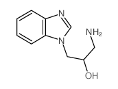 1-氨基-3-苯并咪唑-1-基-2-丙醇结构式