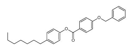 (4-heptylphenyl) 4-phenylmethoxybenzoate Structure