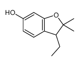 3-ethyl-2,2-dimethyl-3H-1-benzofuran-6-ol结构式