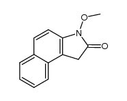 1,3-dihydro-1-methoxy-2H-benz[c]indol-2-one Structure