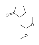 2-(2,2-dimethoxyethyl)cyclopentan-1-one Structure