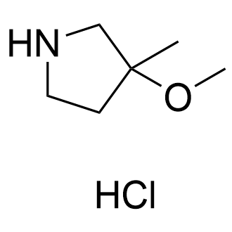 3-甲氧基-3-甲基-吡咯烷盐酸盐结构式