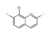 8-溴-2-氯-7-氟喹啉结构式