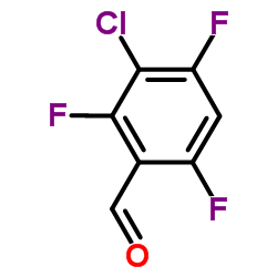 3-Chloro-2,4,6-trifluorobenzaldehyde结构式