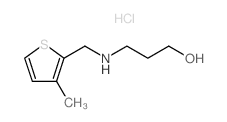 3-[(3-Methyl-thiophen-2-ylmethyl)-amino]-propan-1-ol hydrochloride Structure