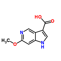 6-Methoxy-5-azaindole-3-carboxylic acid结构式