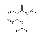 N-methoxy-N-methyl-2-difluoromethoxynicotinamide结构式
