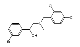 1-(3-bromophenyl)-2-((2,4-dichlorobenzyl)(methyl)amino)ethanol结构式