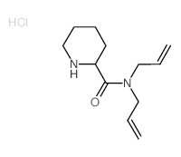 N,N-Diallyl-2-piperidinecarboxamide hydrochloride结构式