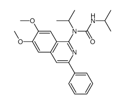1-(6,7-dimethoxy-3-phenylisoquinolin-1-yl)-1,3-diisopropylurea Structure