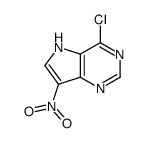 4-Chloro-7-nitro-5H-pyrrolo[3,2-d]pyrimidine结构式