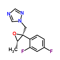 (2R,3S)-2-(2,4-Difluorophenyl)-3-methyl-[(1H-1,2,4-triazol-1-yl)methyl]oxirane Structure