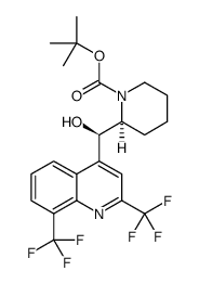 N-Boc-(+)-mefloquine Structure