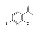 1-(6-bromo-2-methoxypyridin-3-yl)ethanone Structure