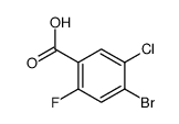 4-溴-5-氯-2-氟苯甲酸结构式