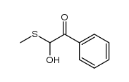 2-hydroxy-2-(methylsulfanyl)-1-phenylethan-1-one结构式