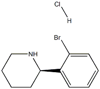 (R)-2-(2-bromophenyl)piperidine hydrochloride结构式