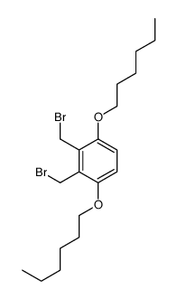 2,3-bis(bromomethyl)-1,4-dihexoxybenzene Structure