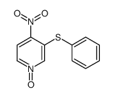 4-nitro-1-oxido-3-phenylsulfanylpyridin-1-ium结构式