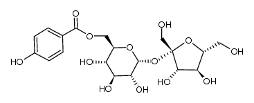 6-O-p-hydroxybenzoyl sucrose Structure