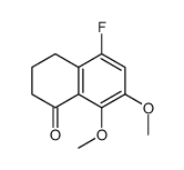 5-氟-7,8-二甲氧基-3,4-二氢萘-1(2H)-酮结构式